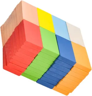 1 Set Jumbo Domino Blocks for Early Education Plaything Fun Building to Enhance Hand Eye Coordination and Cognitive Skills Safe and Sturdy Design
