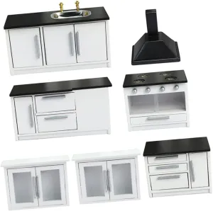 1 Set Mini House Furniture Decor Doll House Kitchen Accessories Kitchen for Creative Boxes and DIY Crafts for Miniature Home Decoration