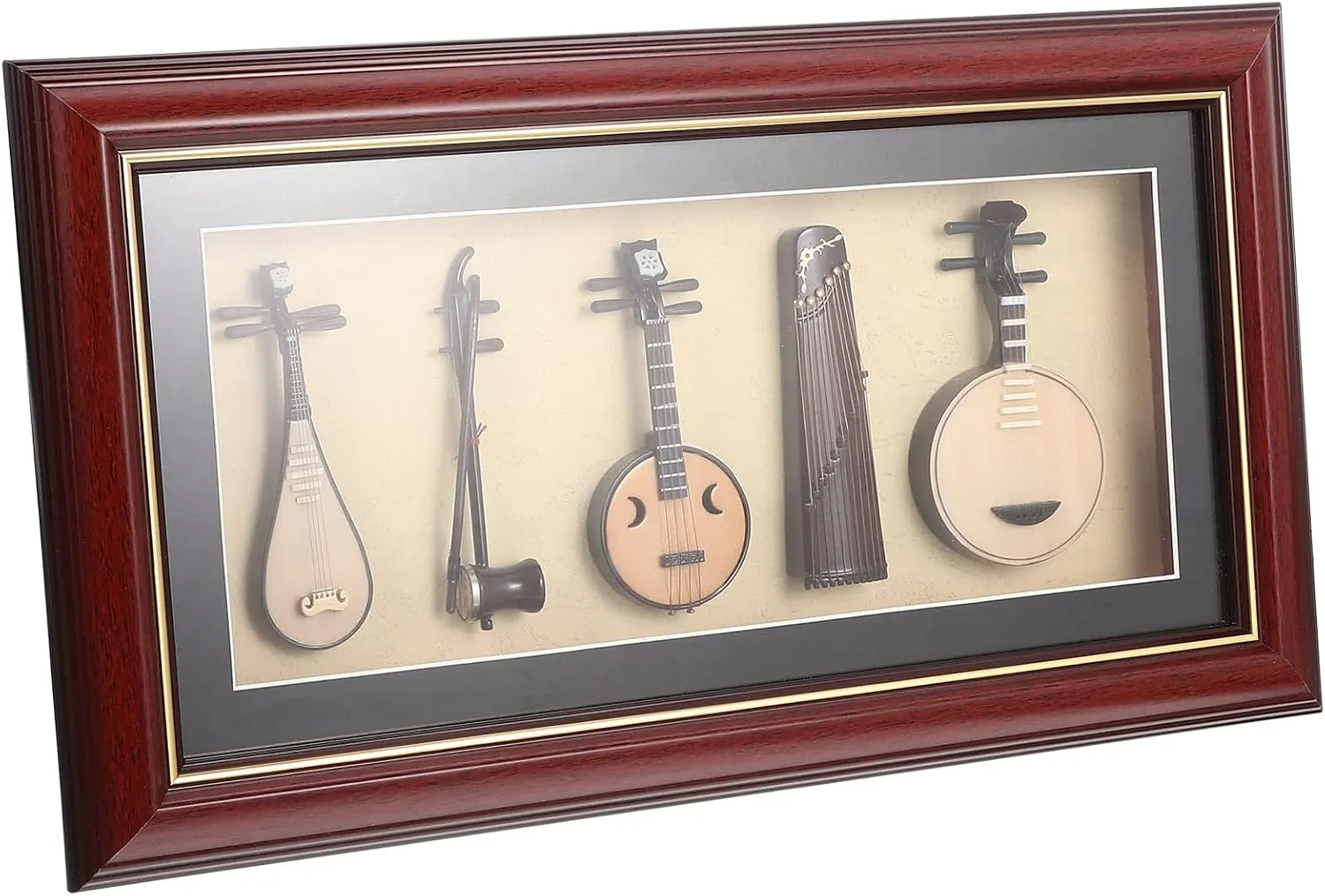 1 Set Model Small Musical Instruments Toy Instruments Desktop Musical Instrument Model Simulation Instrument Ornament Delicate Musical Instrument Sheet Music Five Piece Set