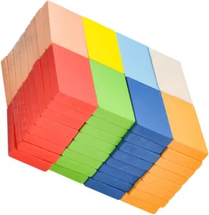 1 Set Standard Domino Blocks for Educational Fun for Early Learning Safe Material for Developing Hands Skills and Intellectual Growth