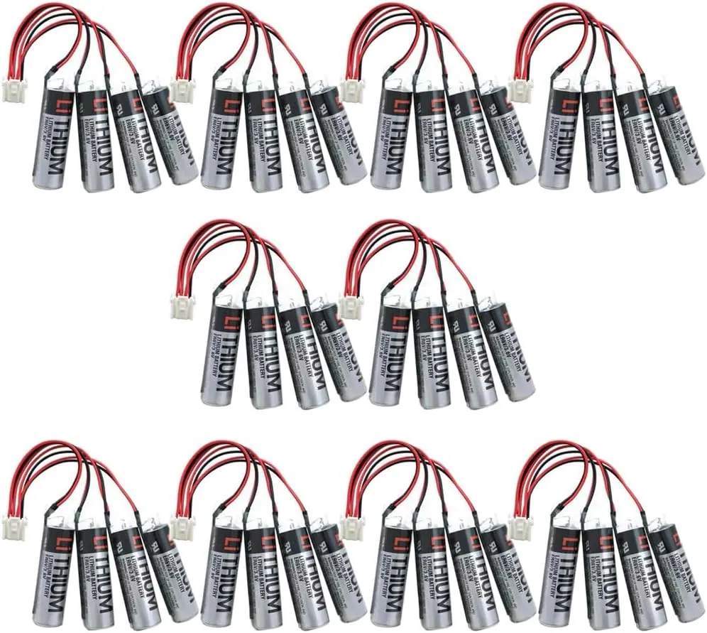 «10 Pack» 2000mAh ER6V/3.6V PLC Lithium Battery Replacement for Yaskawa HW0470360-A Motoman Robot YASKAWA HW0470360