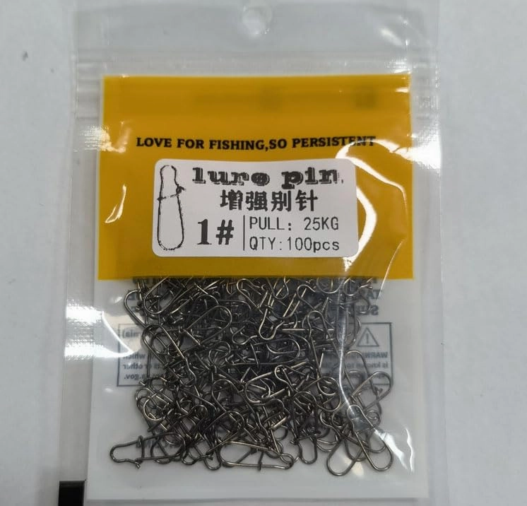 100pcs Fishing Snaps Duo Lock Snap Stainless Steel 8LB-220LB Quick Lure Snap