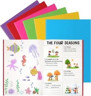 12 Pcs Blank Books for Kids to Write Stories Colorful Blank Books Bulk Half Unlined Notebooks for Students 8.3 x 11 Inch Sketchbooks Journal for Drawing Writing