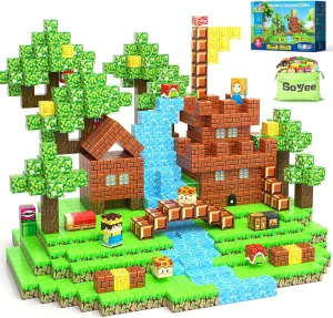 120PCS 1'' Magnetic Blocks-Build Mine Magnet World Set Sensory Toys for Kids 3  Years Old Magnetic Cubes for Boys Toddler Boys Toys Age 4-6 8-10 10-12