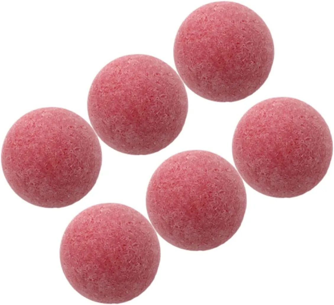 12Pcs Replacement Football Balls for Table Soccer Durable Foosball Balls for Fun Tabletop Games for Soccer Game Tables Red Matte Finish