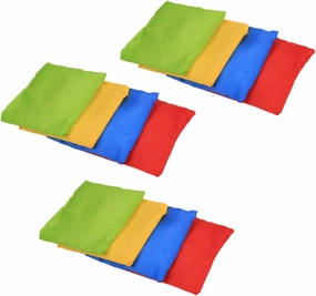 12Pcs Outdoor Sandbags for Cloth Throwing for Hand Eye Coordination for Indoor and Outdoor Games Fun Activity for Boys