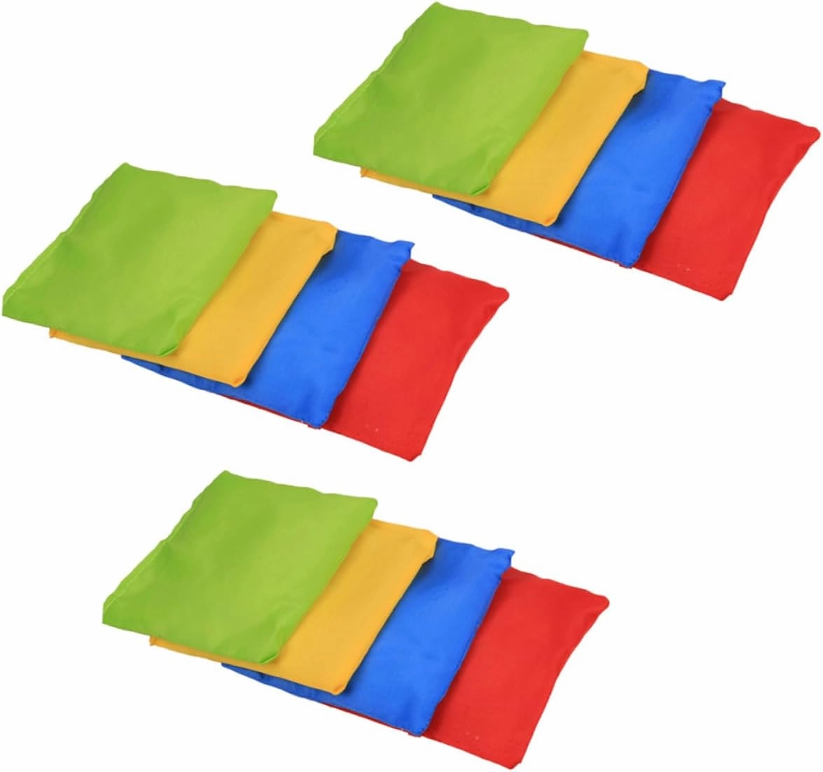 12Pcs Outdoor Sandbags for Cloth Throwing for Hand Eye Coordination for Indoor and Outdoor Games Fun Activity for Boys
