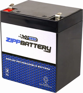 12V 4AH 48W Sealed Lead Acid (SLA) Battery - T1 Terminals by Zipp Battery