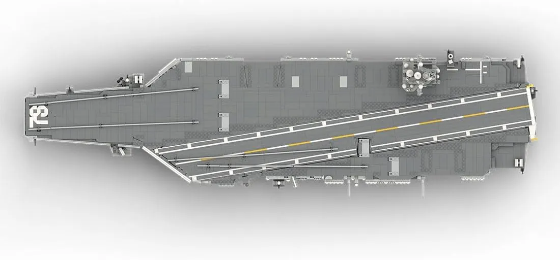 1/300 Navy Aircraft Carrier Building Blocks Set for Adult, MOC-192566 Gerald R-FOD Nuclear-Powered US Military Battleship Building Block Model, (6361PCS)