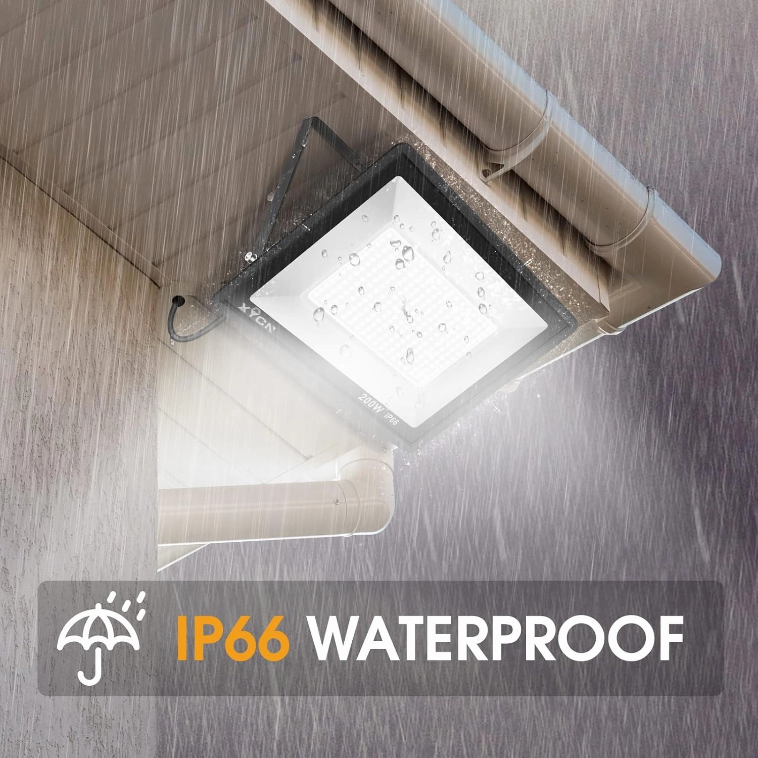 150W LED Flood Light Outdoor,2 Pack 15500LM Super Bright Security Light,IP66 Waterproof Floodlight,5000K Daylight White LED Exterior for Basketball Court, Stadium, Playground