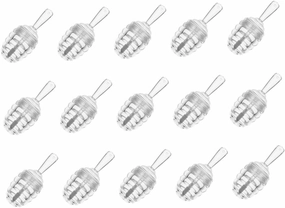 15Pcs Lip Gloss Tube Reusable Honey Pot Shaped Clear Containers for and Portable Wand Tubes for Travel and Makeup