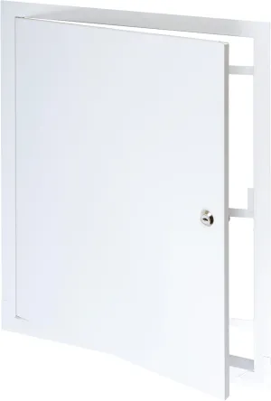 16" x 20" Lockable White Metal Access Panel. Service Shaft Door Panel with Key. Plumbing, Electricity, Heating, Alarm Wall Access Panel for Drywall. Bathroom Services Access Hole Cover.