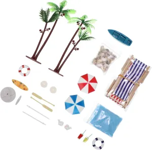 18pcs Colorful Mini House Decoration Set Style Decor for Dollhouses Aesthetic Photo Props and Festival Atmosphere