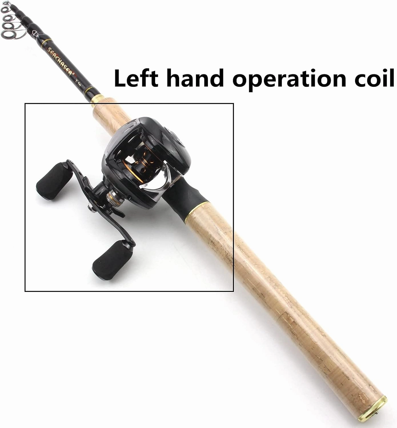 1.8M-2.7M High Carbon Cast Fishing Rod, Cast Wheel Fishing Line Bait Set, Portable Fishing Gear Set with Bag, High Carbon Fiber Trout Rod, Beginner Fishing, Surf Fishing Rod ZYHYD