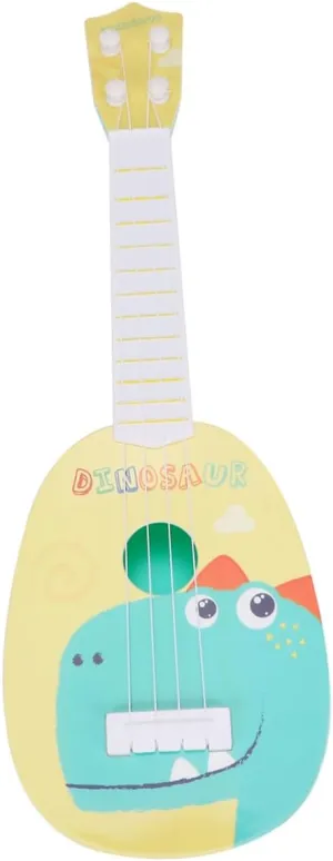1Pc Cartoon Dinosaur Guitar String Early Educational Music Instrument for Boys Vintage Style Acoustic Guitar for Indoor Outdoor Play