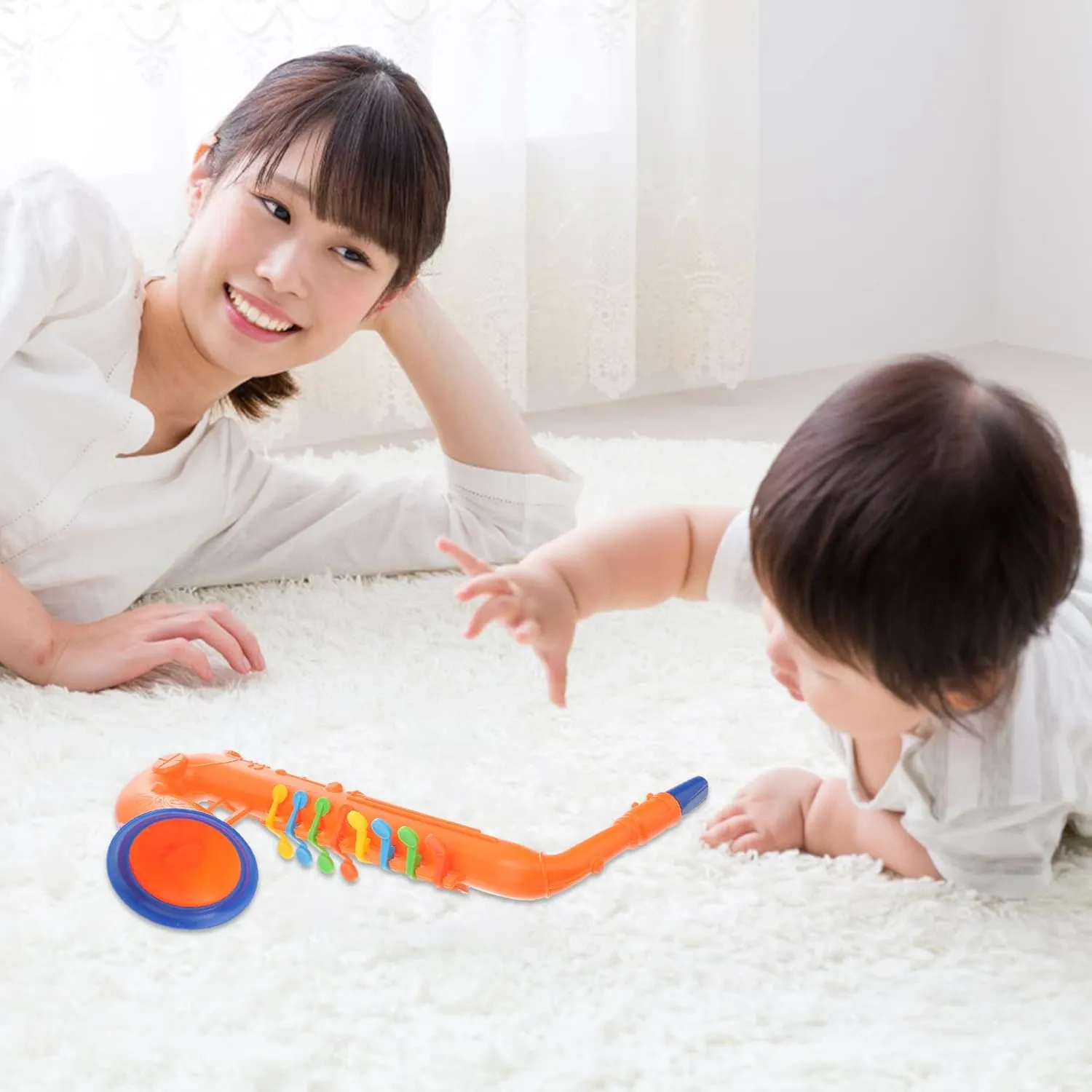 1pc Simulated Musical Toy Musical Wind for Kids Music for Kids Birthday Musical Toys Kids Trumpet Toy Raffle Drum Abs Toddler Saxophone Toy Drum