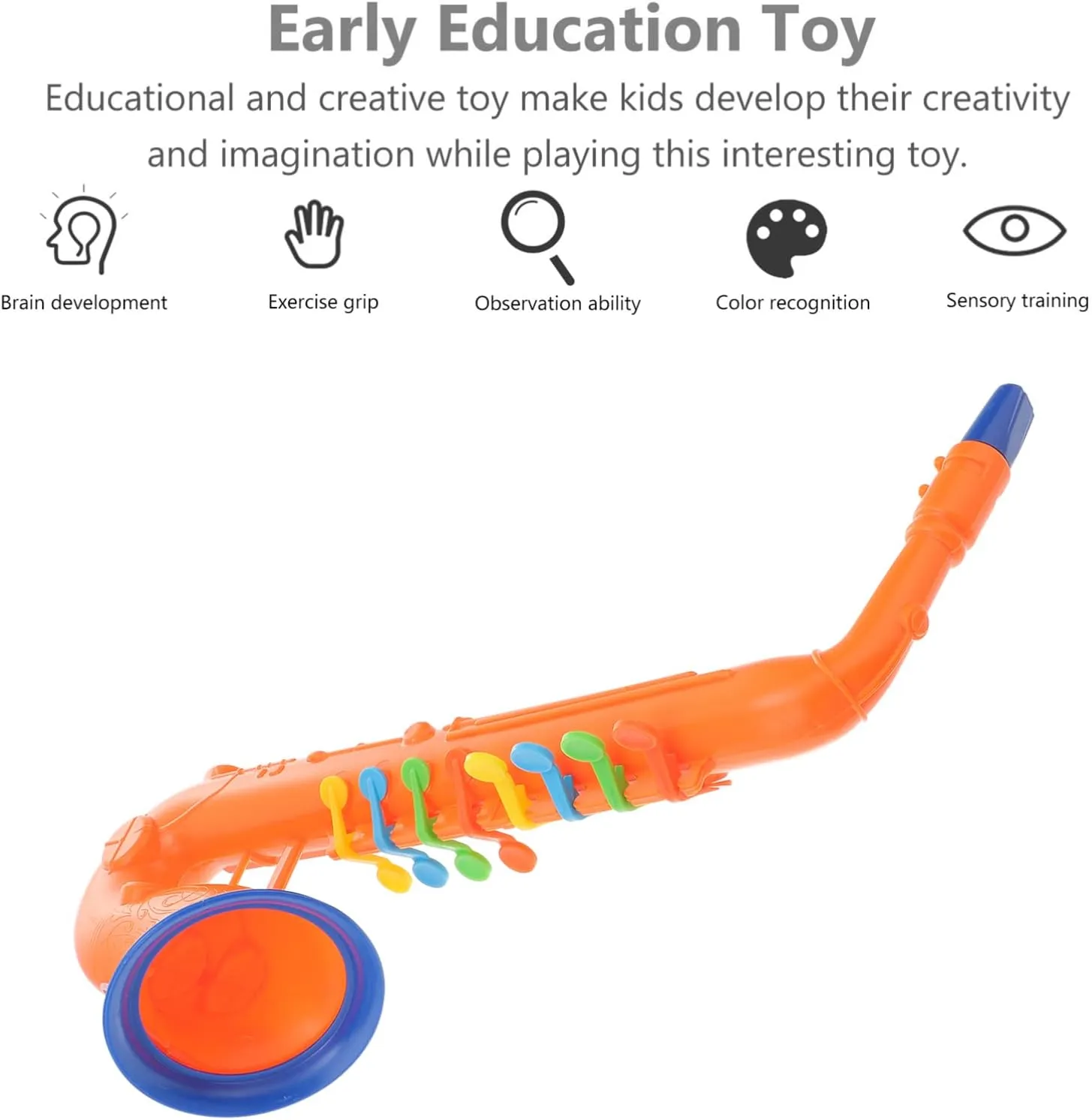 1pc Simulated Musical Toy Musical Wind for Kids Music for Kids Birthday Musical Toys Kids Trumpet Toy Raffle Drum Abs Toddler Saxophone Toy Drum
