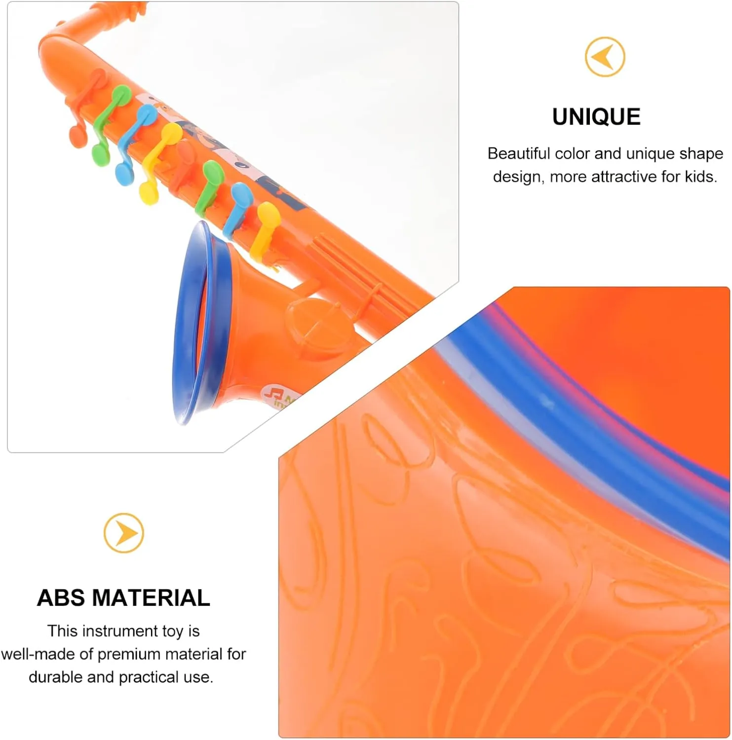 1pc Simulated Musical Toy Musical Wind for Kids Music for Kids Birthday Musical Toys Kids Trumpet Toy Raffle Drum Abs Toddler Saxophone Toy Drum