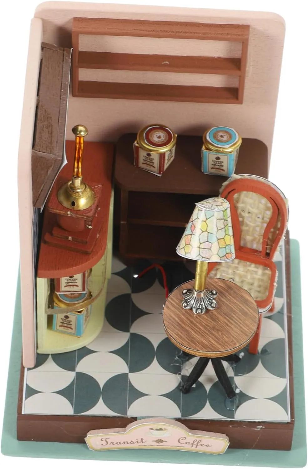 1Set DIY Miniature Dollhouse Assembly Kit Creative Small House Model for Desktop Decoration Enhances Creativity and Fine Motor Skills Adults