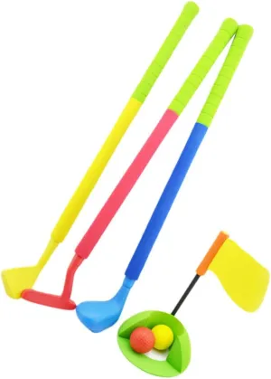 1Set Golf Set Mini Golf Clubs for Educational Indoor Outdoor Play for Boys Present for Ages Years