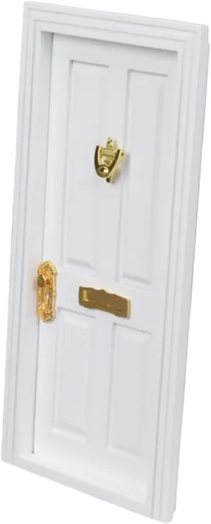 1set Miniature Door Decor Scale Mini Door Handle for Dollhouse Fairy Garden for Home Decoration and Creative Miniature Scenes