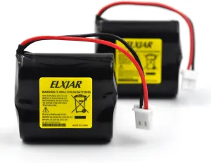 (2-Pack) 6V 1600mAh Replacement Battery for Visonic Next CAM Next CAM PG2 Next CAM K9 PG2 Wide Angle Next CAM PGS 103-302891 103-302915 GP2CR123A EVE2CR17450-C OSA363