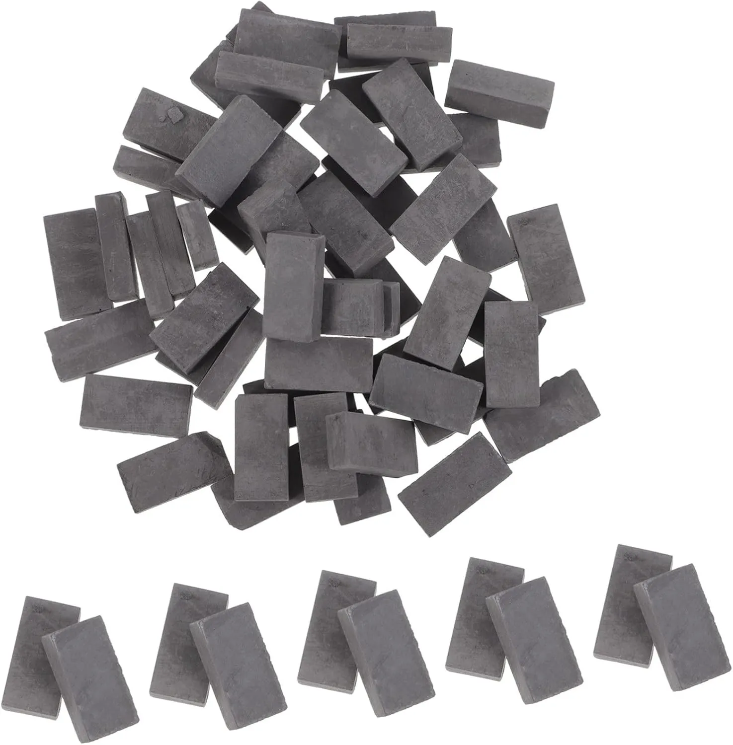 200pcs Miniature Brick Ornaments for Boy Girl Small Fake Bricks for Crafts Dollhouse and Model Train Layouts Creative Building Toys for Imagination and Hands Skills