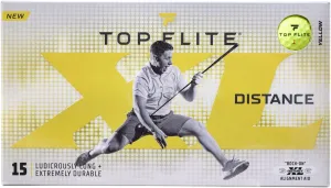 2022 XL Distance Golf Balls Yellow - 15 Pack 2022 Distance Feel Spin Durability Pure Power