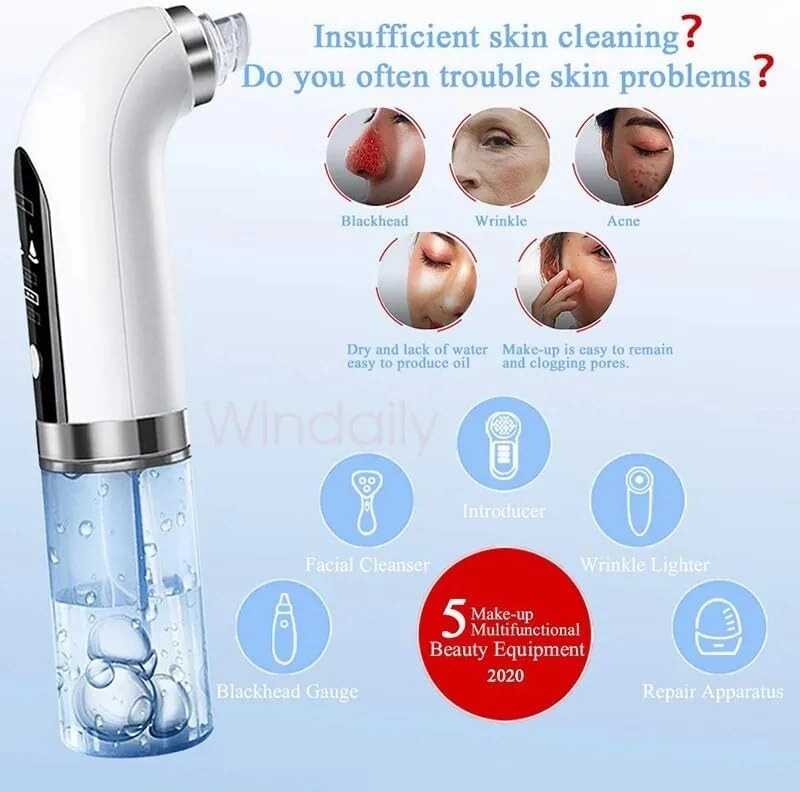 2023 Blackhead Remover Pore Vacuum Cleaner Electric Micro Small Bubble Facial Cleasing Machine USB Rechargeable Beauty Device (01)