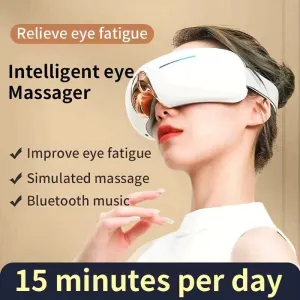 2024 New Eye Massager – 5 Modes, Heat, Vibration, Music, Voice Notification