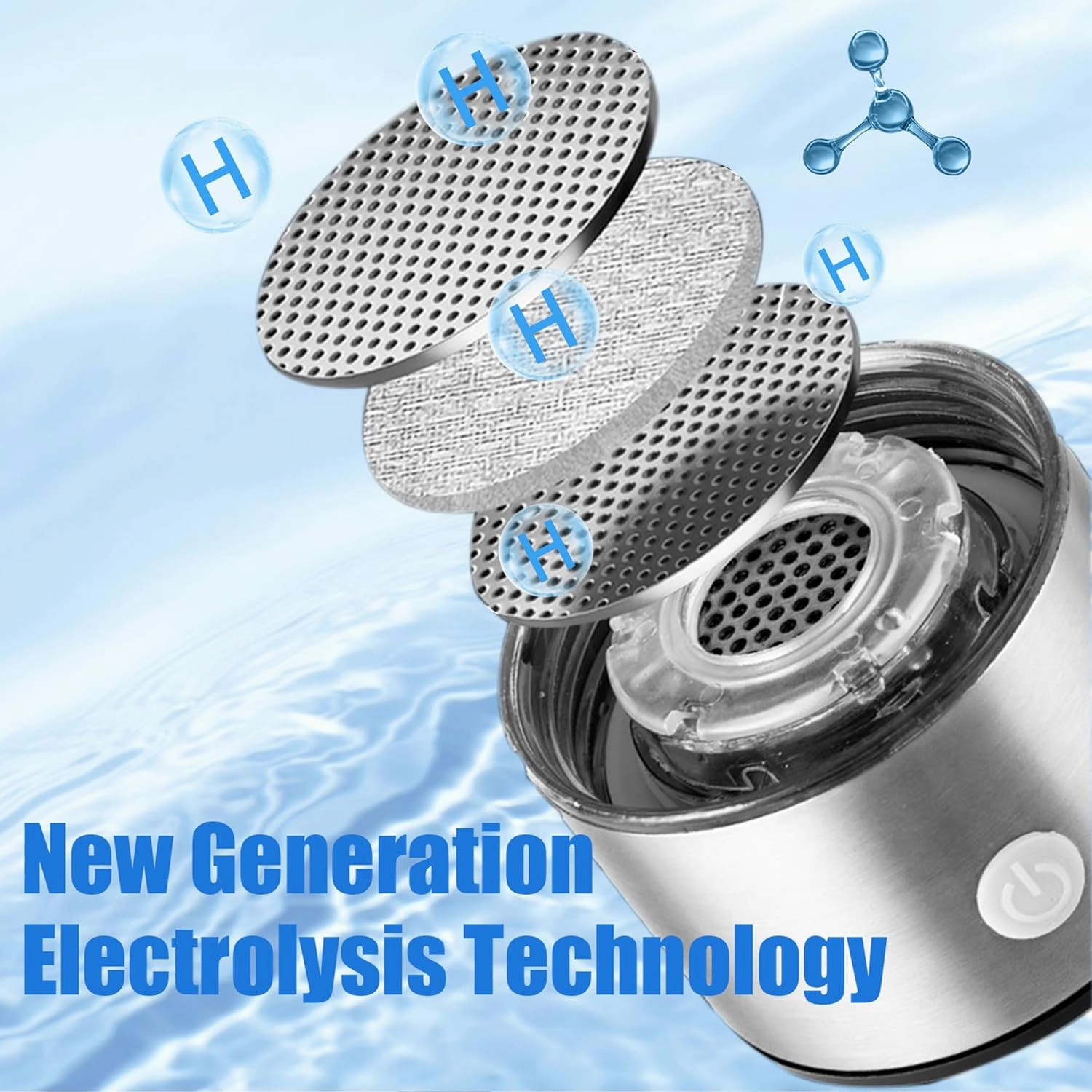 2025 New Hydrogen Water Generator Bottles, Portable Hydrogenated Water Bottle with SPE PEM Technology, 420ml Hydrogen Water Bottle Generator, Rechargeable Ionizer Machine for Home, Office, and Travel