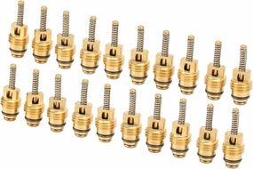 20 Pcs Aluminum Alloy Copper Auto AC High Pressure Valve Cores, Air Conditioner Valve Core, Car A C Valves with Replacement for Excelle, Hinglang