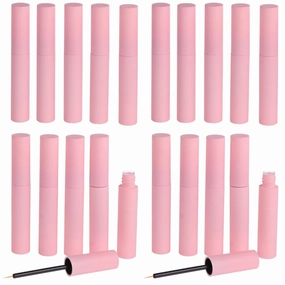 20Pcs Empty Plastic Eyeliner Tube 10ml Refillable Eyelash Oil Bottle Plastic Eyelashes Mascara Tube for Eyelash/Eyebrow