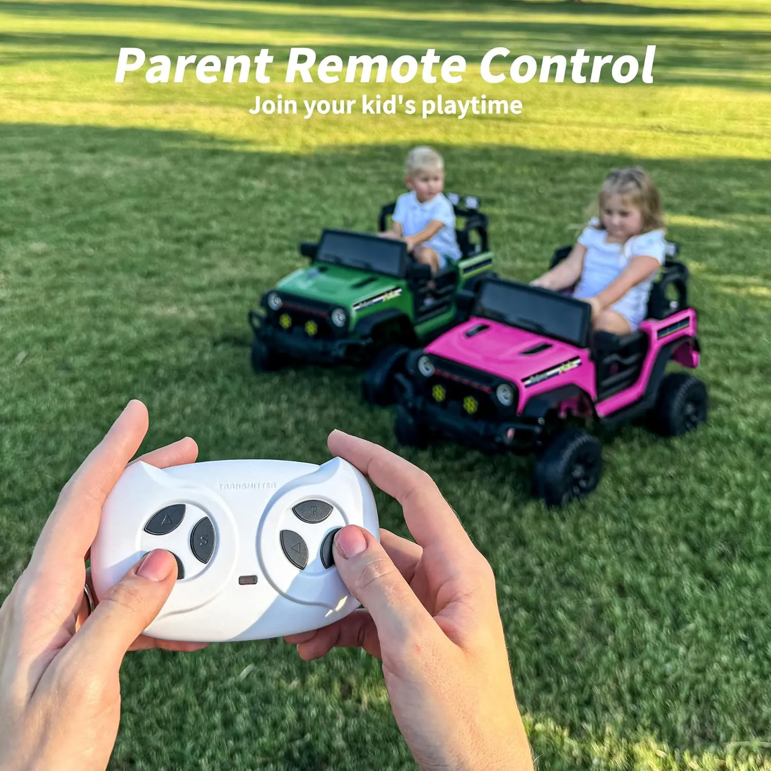 24 Volt Ride-on Truck Toy, Electric Ride on Car Vehicle for Kids with Remote, 400W Power, 5Mph Max Speed - Pink