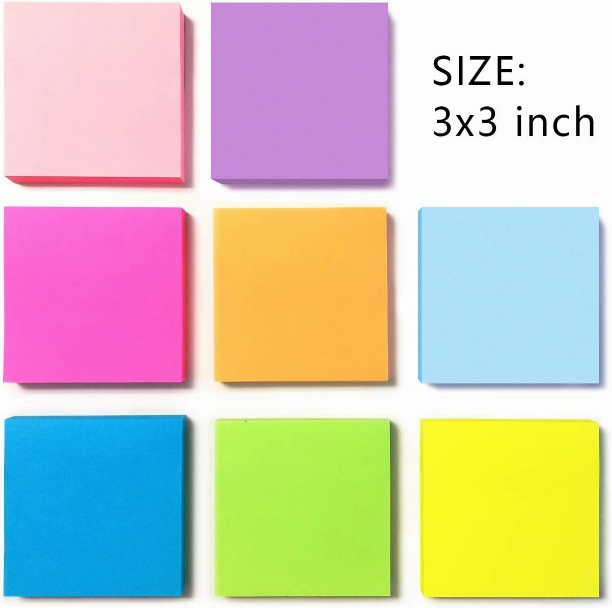 24 Pads Pop Up Sticky Notes 3x3 Refills Bright Colors Self-Stick Notes Pads Super Adhesive Sticky Notes Great Value Pack