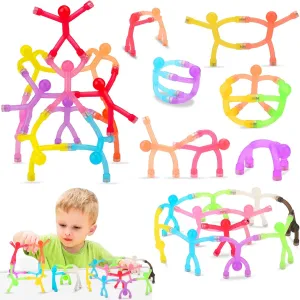 24Pcs Magnetic-People-Magnet-Men, Magnetic Travel Toys for Kids, Creative, Portable and Educational, Funny Magnets for Kids, Small Fidget Toys for Classroom Prizes, Easter Egg Stuffers, Office