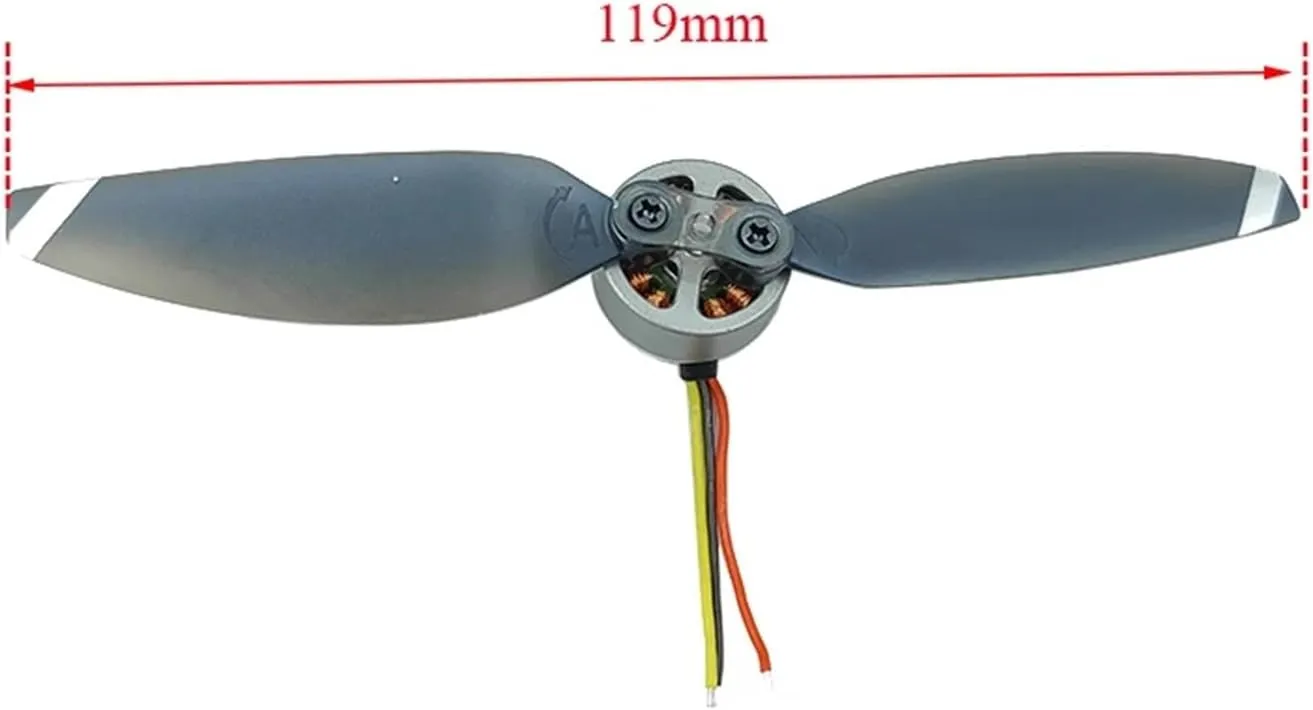 2500KV Mini 18mm 3-Phase Brushless Motor 2S-3S High Speed Engine Propeller Set for RC Drone FPV Quadcopter UAV Aircraft Model(Model C ONLY Motor_2S-3S)