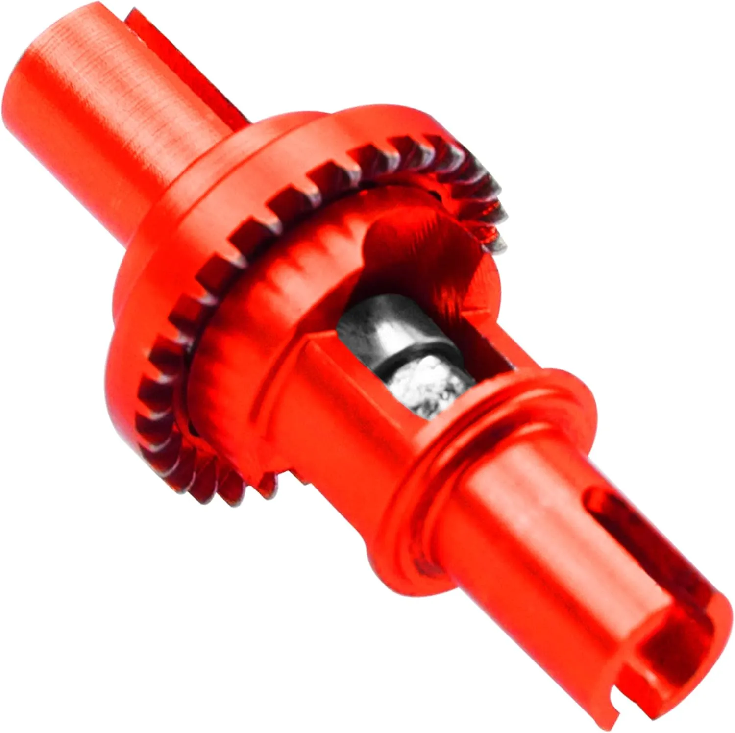 2Pcs Vgoohobby Metal Ball Differential W/Bearing Upgrade Part Compatible with WLtoys 1/28 K969 K979 K989 K999 P929 P939 Mini-Q Mini-Z AWD IW04 RC Car (Red)