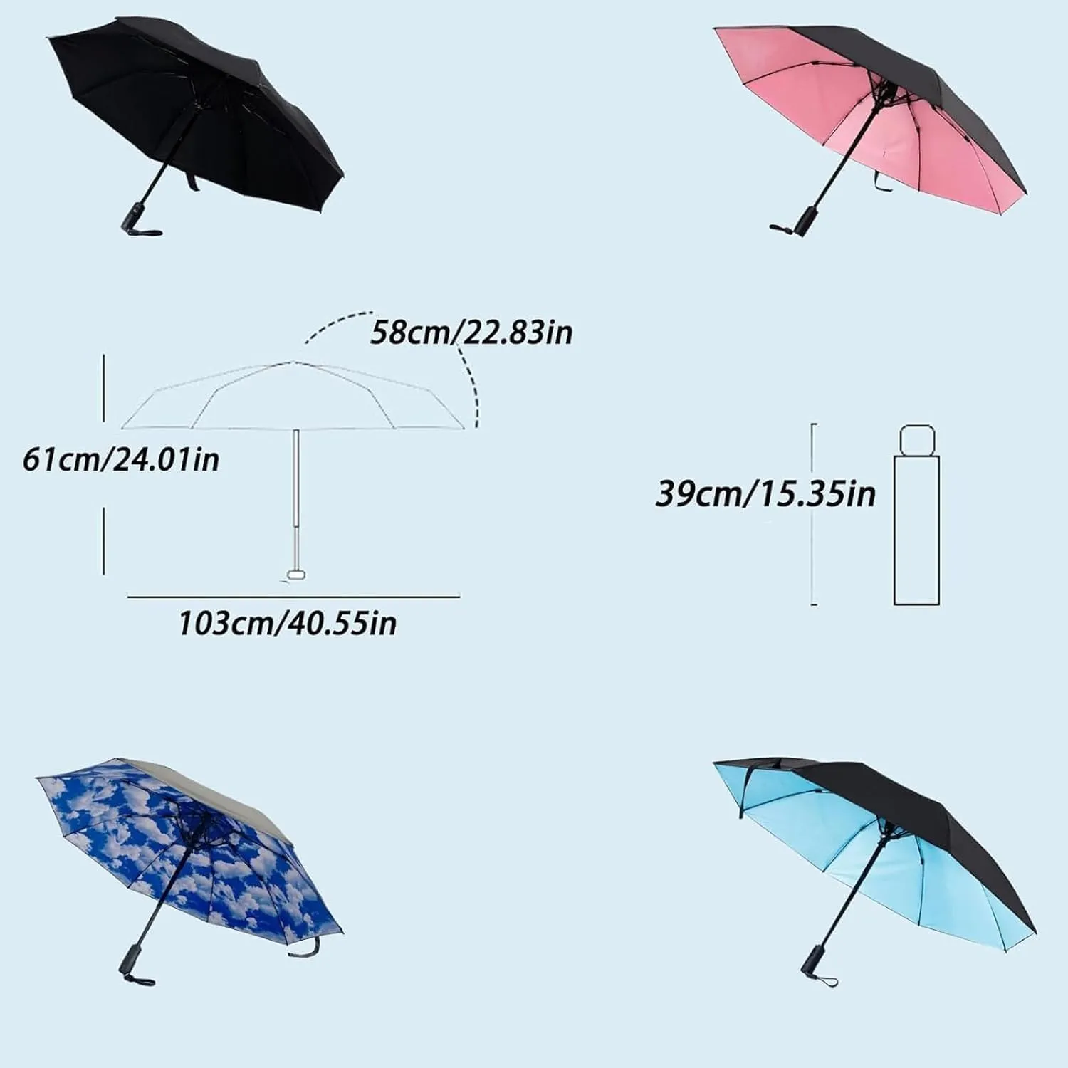 3-In-1 Parasol With Fan And Spray, Fast Cooling Fan Spray Sun Umbrellar, Uv Protection Cooling Rechargeable Parasol, Summer Outdoor Parasol