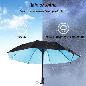 3-In-1 Parasol With Fan And Spray, Fast Cooling Fan Spray Sun Umbrellar, Uv Protection Cooling Rechargeable Parasol, Summer Outdoor Parasol