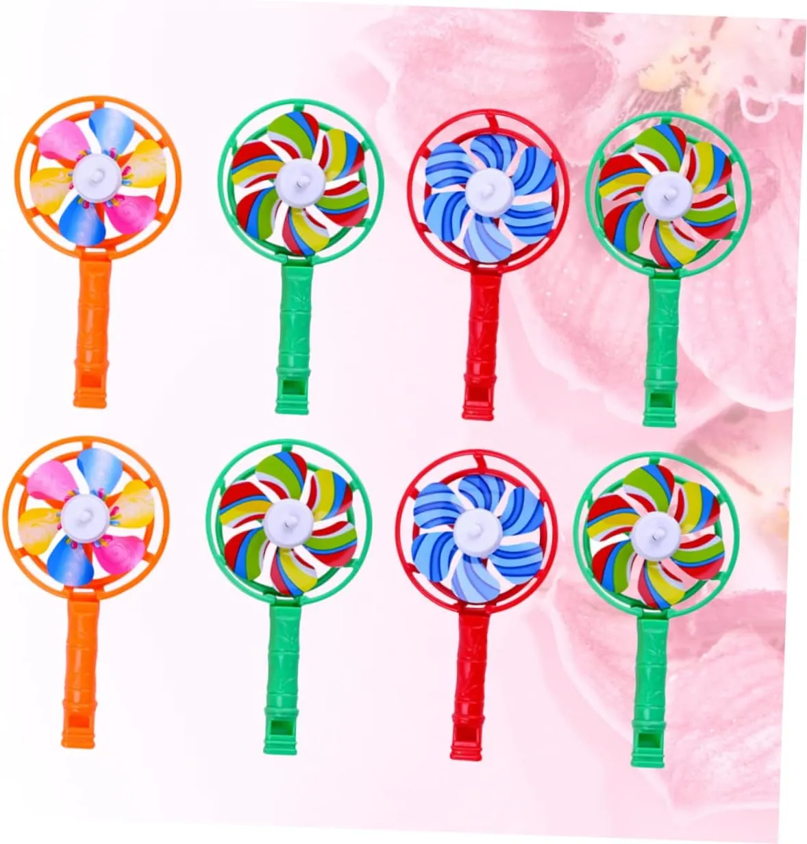 30pcs Colorful Windmill Shape Whistle Toys for Boy Girl Creative Musical Playthings Whistles for Birthdays Christmas Festivals Fun Engaging