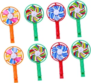 30pcs Colorful Windmill Shape Whistle Toys for Boy Girl Creative Musical Playthings Whistles for Birthdays Christmas Festivals Fun Engaging
