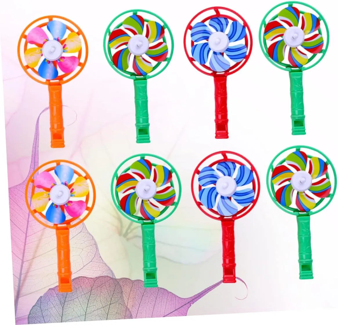 30pcs Colorful Windmill Shape Whistle Toys for Boy Girl Creative Musical Playthings Whistles for Birthdays Christmas Festivals Fun Engaging