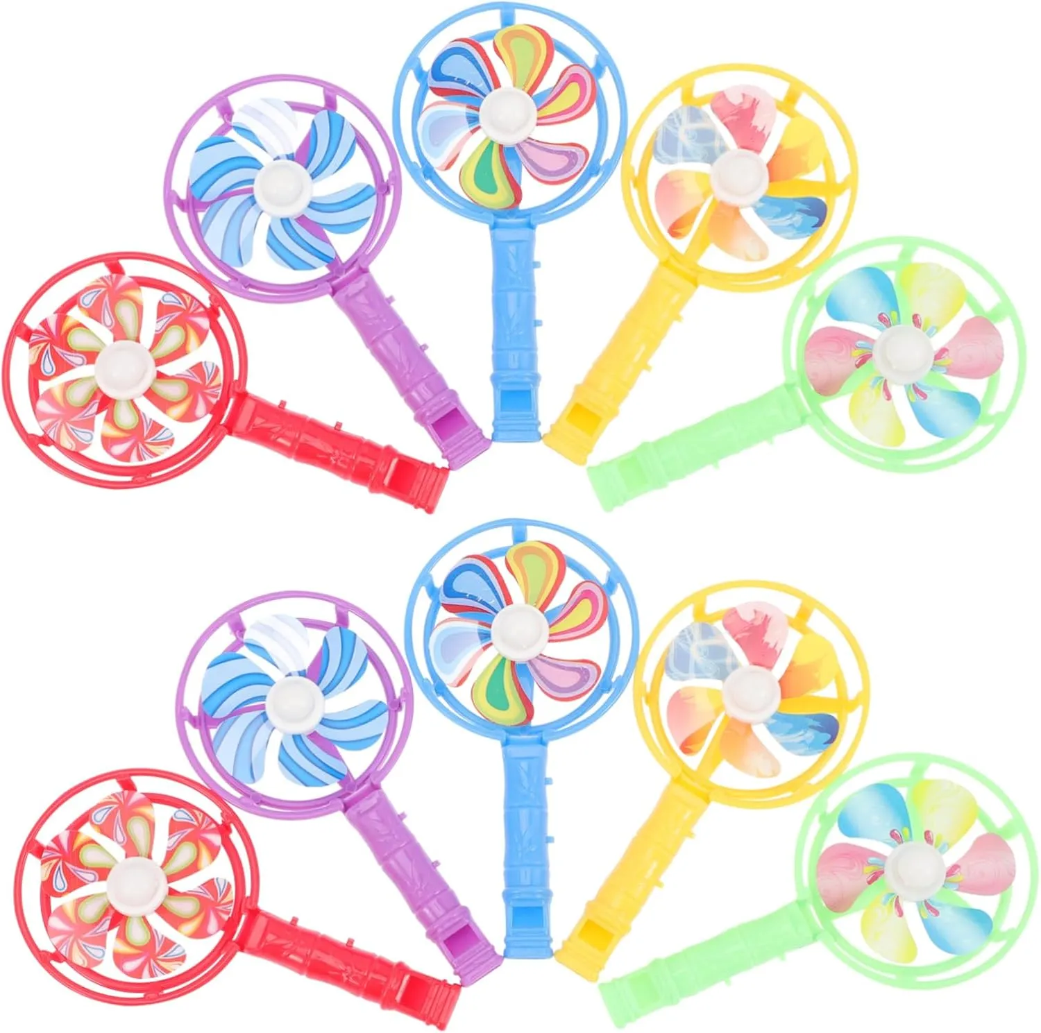 30pcs Windmill Whistle Toy Cartoon Musical Instrument for Boy Girl Colorful Party Props Fun Educational Whistles for Boys Girls for Games and Celebrations