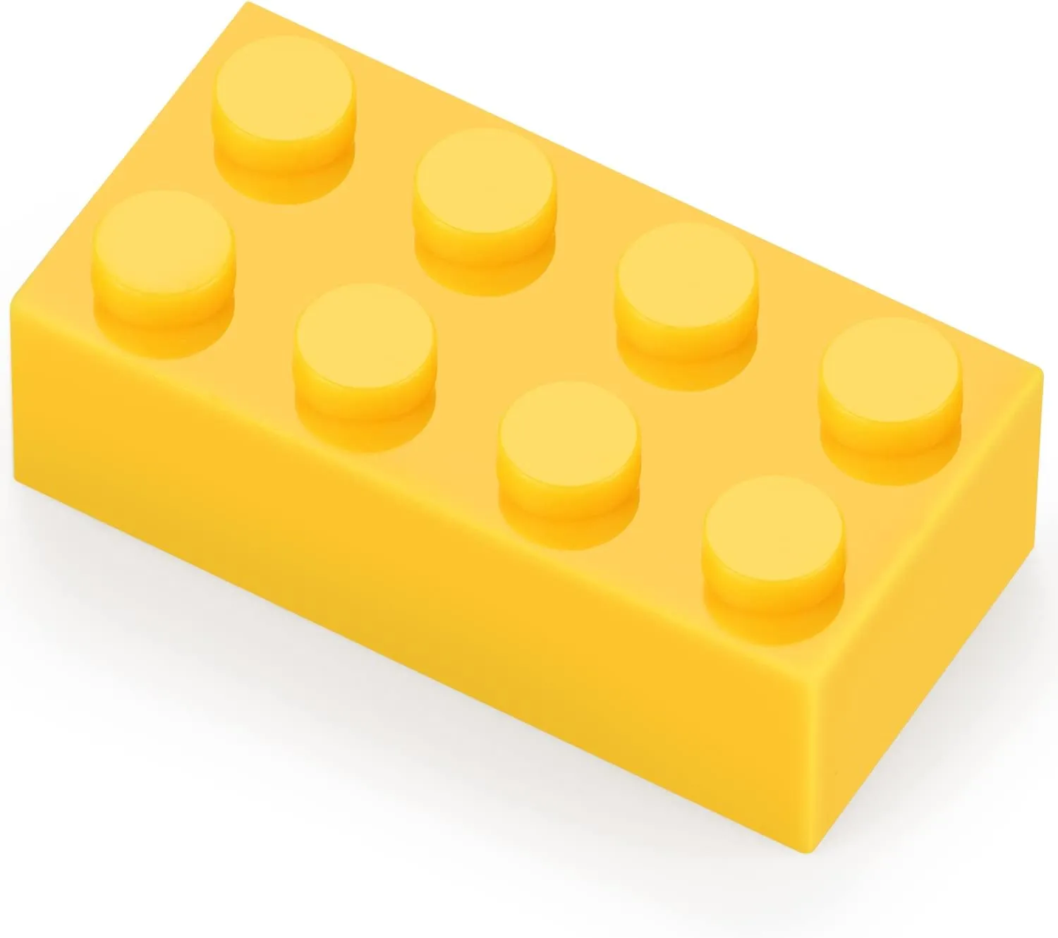 320 Pieces 2x4 Yellow Bricks Building Blocks Creative Play Set Classic Basic Parts Toy Accessories Combine with 3001 Major Brick Brands (Yellow)