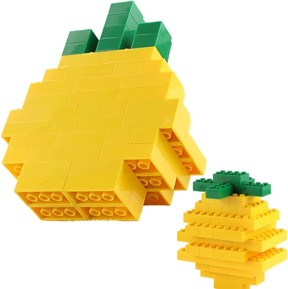 320 Pieces 2x4 Yellow Bricks Building Blocks Creative Play Set Classic Basic Parts Toy Accessories Combine with 3001 Major Brick Brands (Yellow)