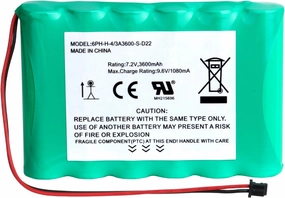 3600mAh 7.2v Ni-MH Replacement Battery for DSC 6PH-H-4/3A3600-S-D22 ADT DSC IMPASSA 9057 SCW9055 SCW9057 BH7236-SS 17000145 17000152 Wireless Home Security System