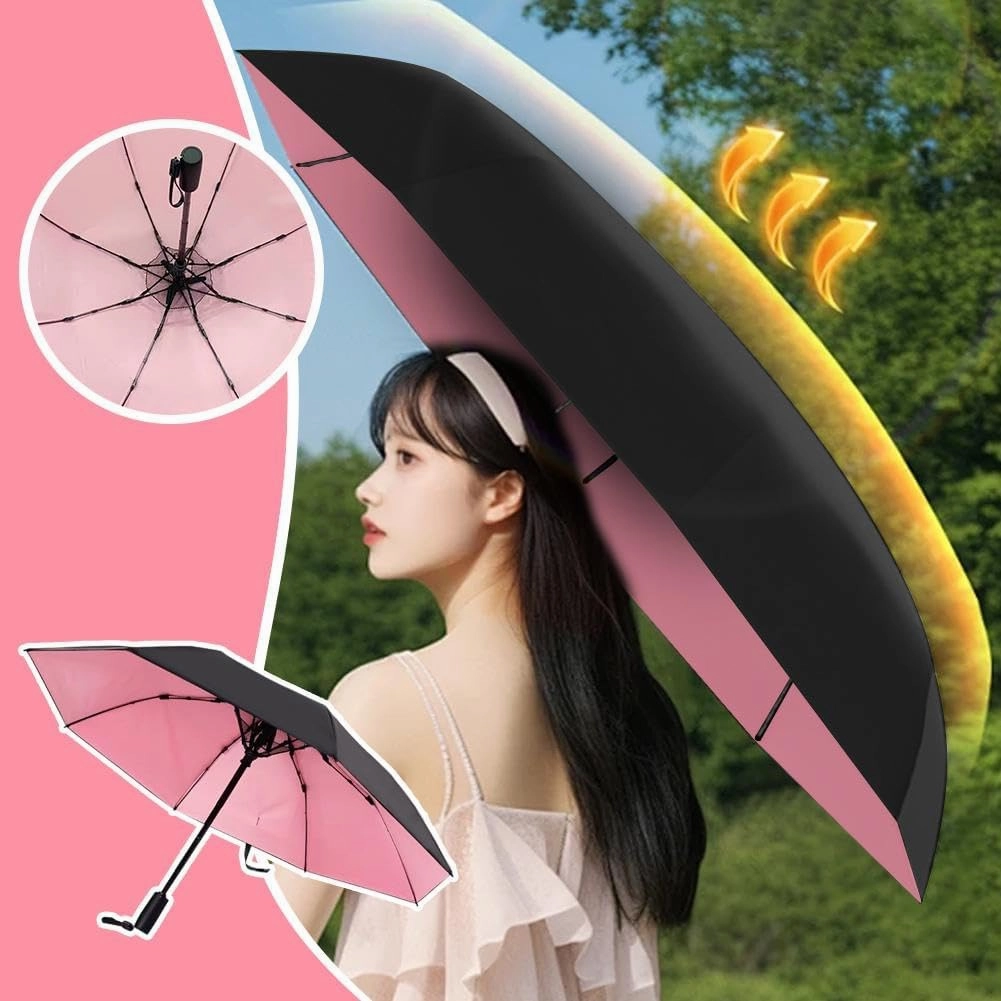 3 in 1 Umbrella with Fan,Uv Blocking Umbrella with Fan,Portable Fan Umbrella with Uv Protection,USB Rechargeable Summer Sunshade,2600mah USB Rechargeable,for Golf Beach Patio Garden