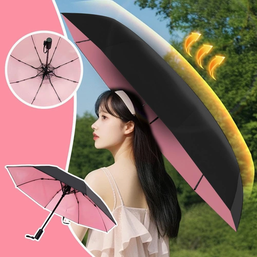 3 in 1 Umbrella with Fan,Uv Blocking Umbrella with Fan,Portable Fan Umbrella with Uv Protection,USB Rechargeable Summer Sunshade,2600mah USB Rechargeable,for Golf Beach Patio Garden