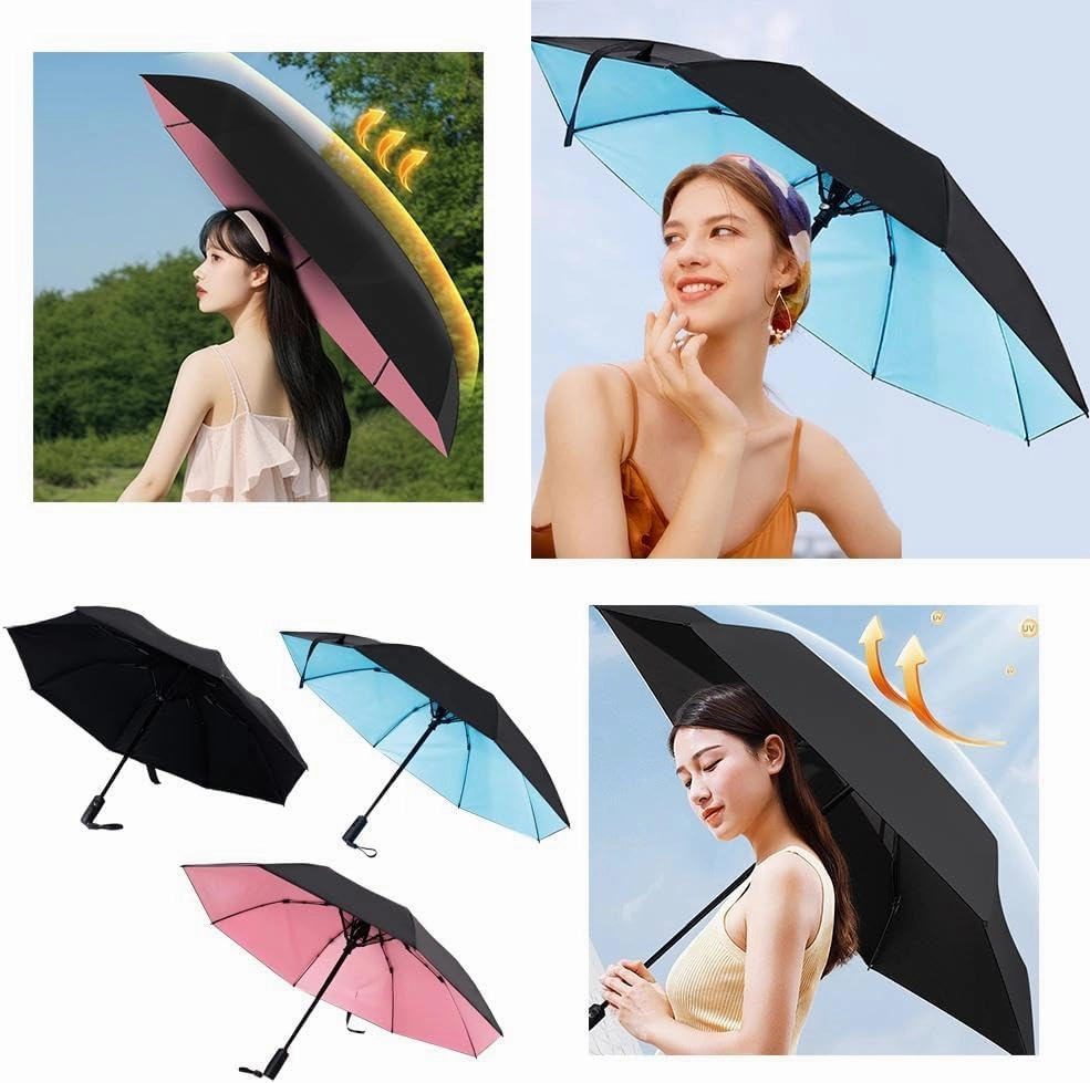 3 in 1 Umbrella with Fan,Uv Blocking Umbrella With Fan,Portable Fan Umbrella With Uv Protection,USB Rechargeable Summer Sunshade,2600mah USB Rechargeable,for Golf Beach Patio Garden
